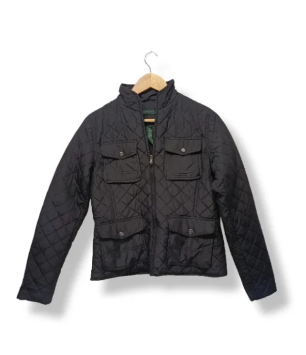 1000004709 (2) Chaqueta matelassé negra Polo Ralph Lauren, Talla S