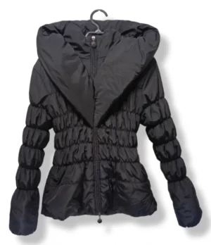 1000004709 Parka acolchada negra con capucha – Made in Italy – Talla S