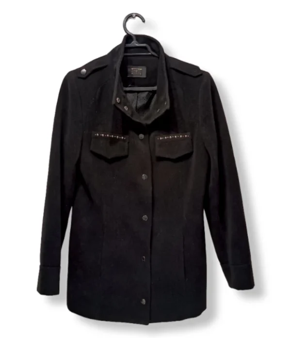 1000004748 (6) Abrigo corto negro estilo militar – ASH – Talla M