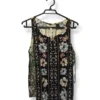 Blusa Floral Bicolor sin Mangas – IO – Talla S