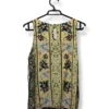 Blusa Floral Bicolor sin Mangas – IO – Talla S