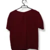 Blusa Burdeo con Botones – Sybilla– Talla M
