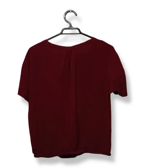 Blusa Burdeo con Botones – Sybilla– Talla M