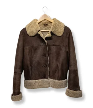 1000004880 (7) Chaqueta Café Aviadora de Piel Verdadera – Daogorret – Talla M