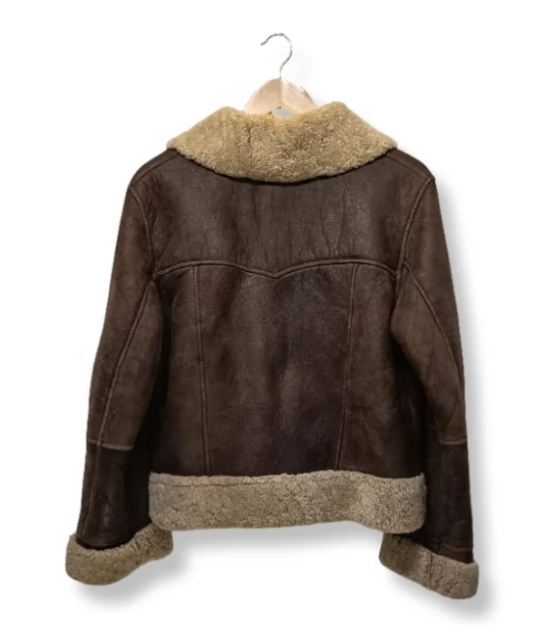 1000004880 (8) Chaqueta Café Aviadora de Piel Verdadera – Daogorret – Talla M