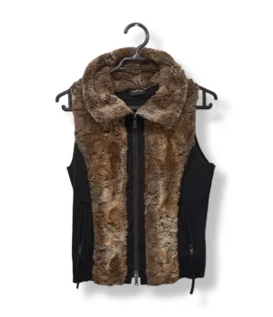 Chaleco Peludo Bicolor – Taifun – Talla M