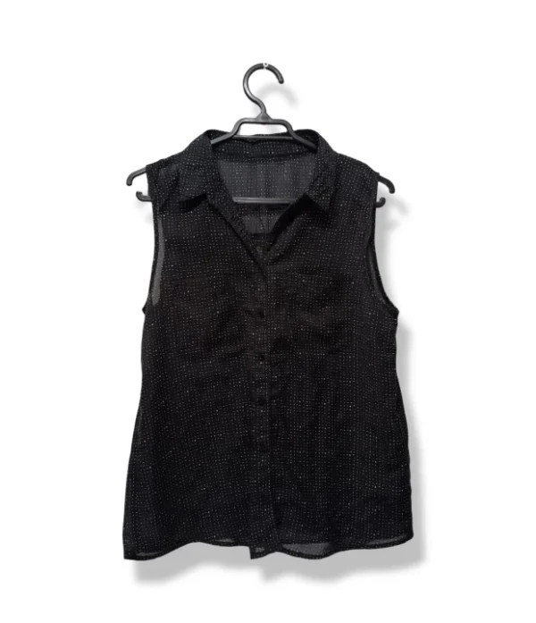 1000005820 (8) Blusa sin mangas negra OVS – Talla M