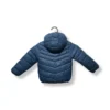 Parka celeste oscuro con gorro – Talla 2-3 años