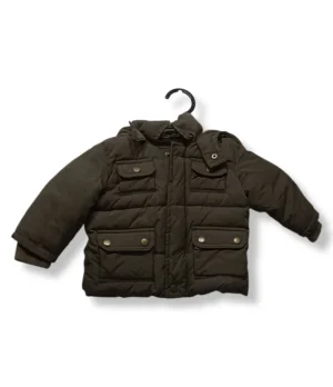 pixelcut-export-1751218653210 Parka acolchada verde oliva Gap, talla 12-18 meses