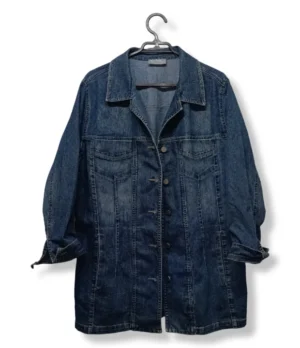 pixelcut-export-1751259037572 Chaqueta Larga Denim Ulla Popken – Estilo Oversized Plus Size, talla L