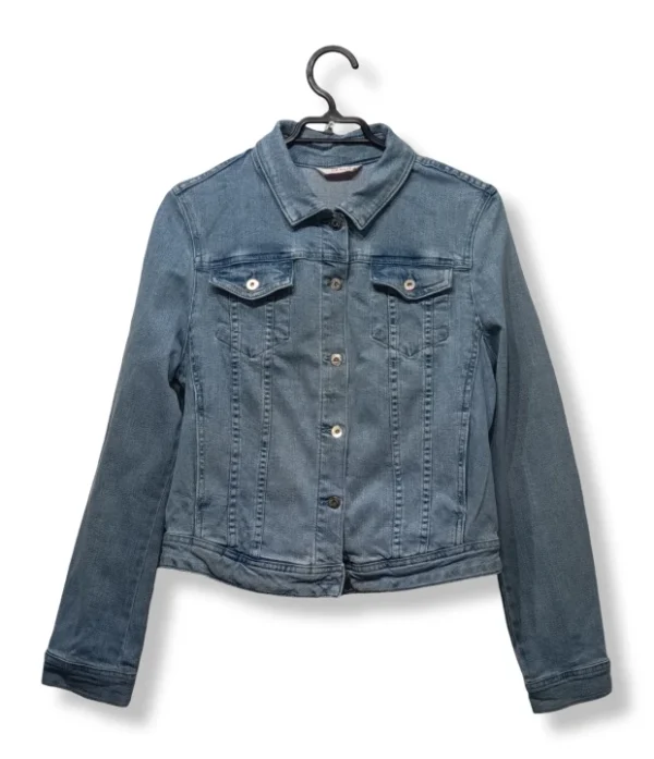 pixelcut-export-1751259107449 Chaqueta Denim Camaieu – Azul Claro con Corte Femenino