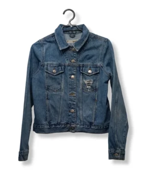 Chaqueta Denim Topshop – Clásica con Toque Gastado