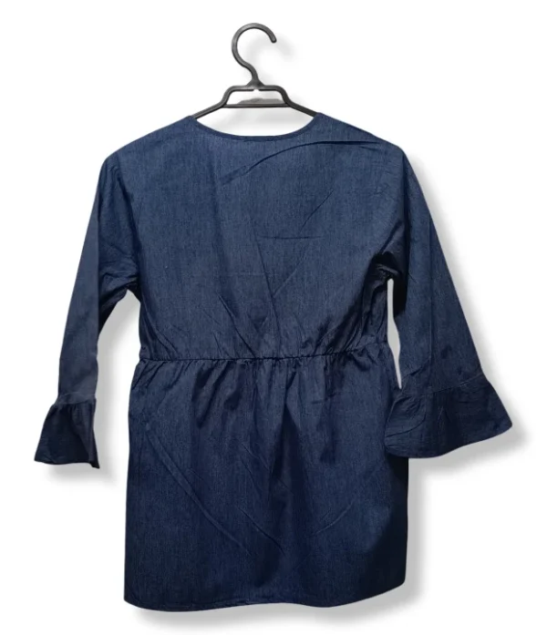 pixelcut-export-1751260132035 Blusón Denim Azul , Talla S