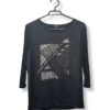 Polera Negra – Manga 3/4, Talla S