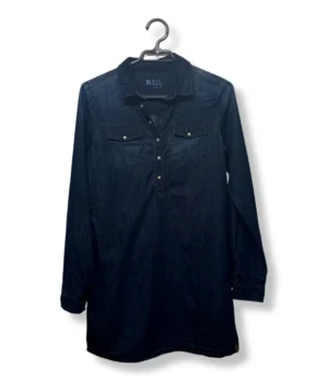 pixelcut-export-1751324348624 Vestido Camisero denim Blue Ridge – Estilo clásico con propósito, Talla XS /S