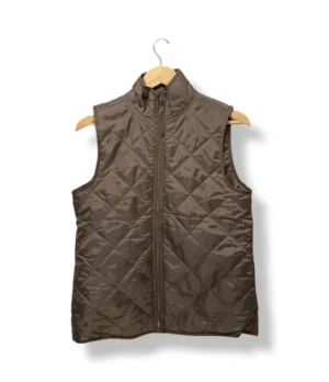 1000014546 (1) Chaleco acolchado Mudpie café, talla L