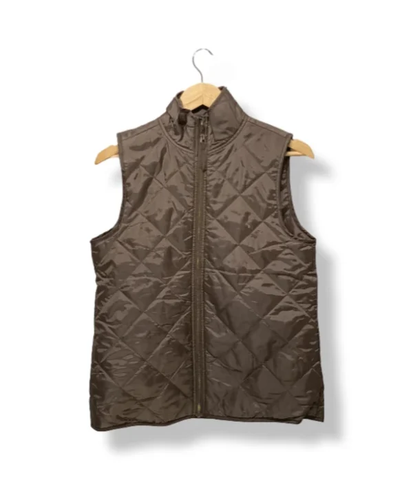 1000014546 (1) Chaleco acolchado Mudpie café, talla L