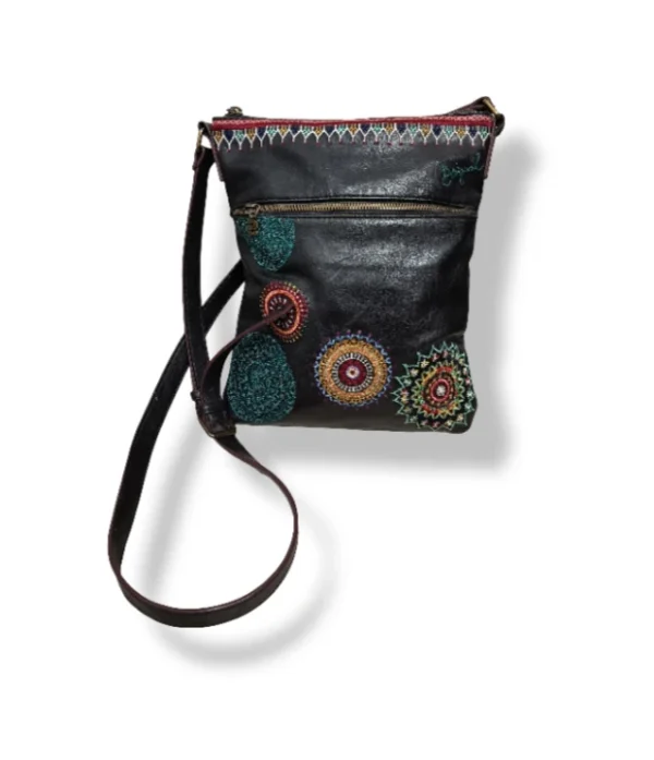 pixelcut-export-1752547987082 Cartera cruzada Desigual bordada, estilo boho