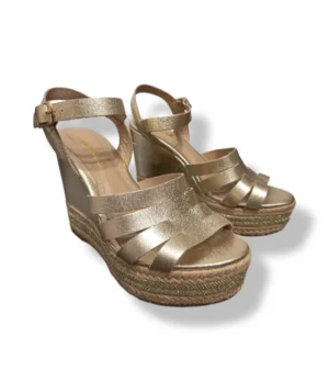 Sandalias Gacel doradas con plataforma, talla 34