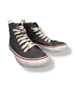 Zapatillas Caña Alta Negras – Jazmín Chebar – Talla 35 (da para 36)