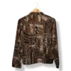Chaqueta patchwork estampado vintage , Talla M