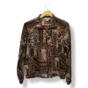 Chaqueta patchwork estampado vintage , Talla M