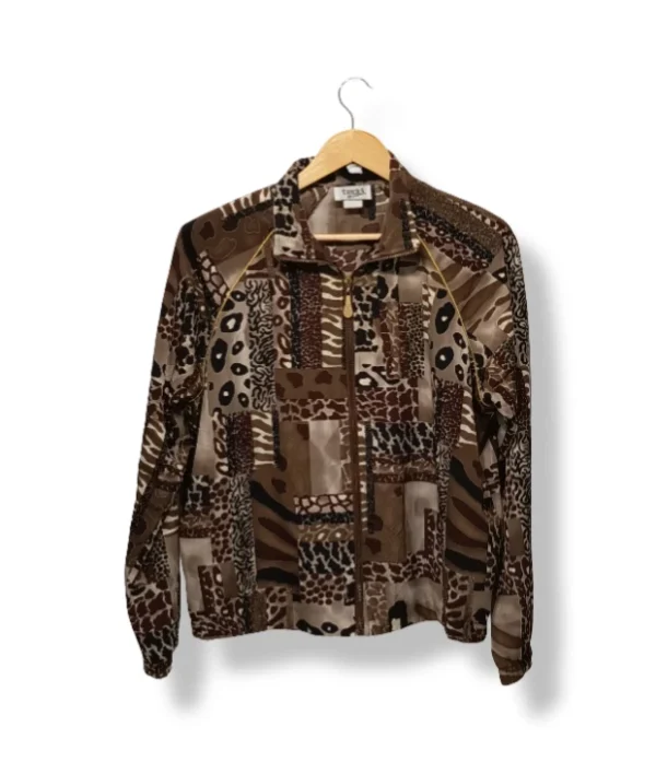 pixelcut-export-1753745644022 Chaqueta patchwork estampado vintage , Talla M