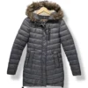 Parka acolchada gris con chiporro SuperDry Talla XS