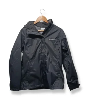 Chaqueta impermeable Columbia negra – Outdoor esencial