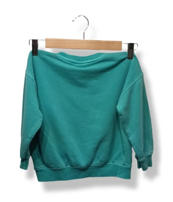 1000015516 (4) Polerón básico verde agua – Zara – Talla 2-3 años
