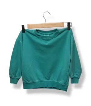 1000015516 (5) Polerón básico verde agua – Zara – Talla 2-3 años