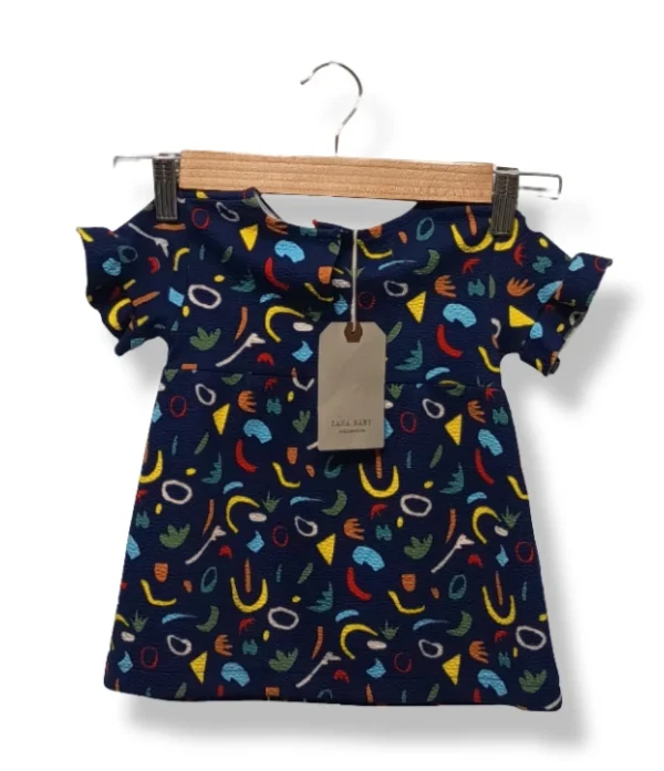 Vestido estampado multicolor – Zara Baby – Talla 9-12 meses