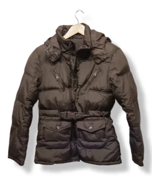 1000018665 (23) Parka acolchada Yigga con cinturón, talla 12/14 años