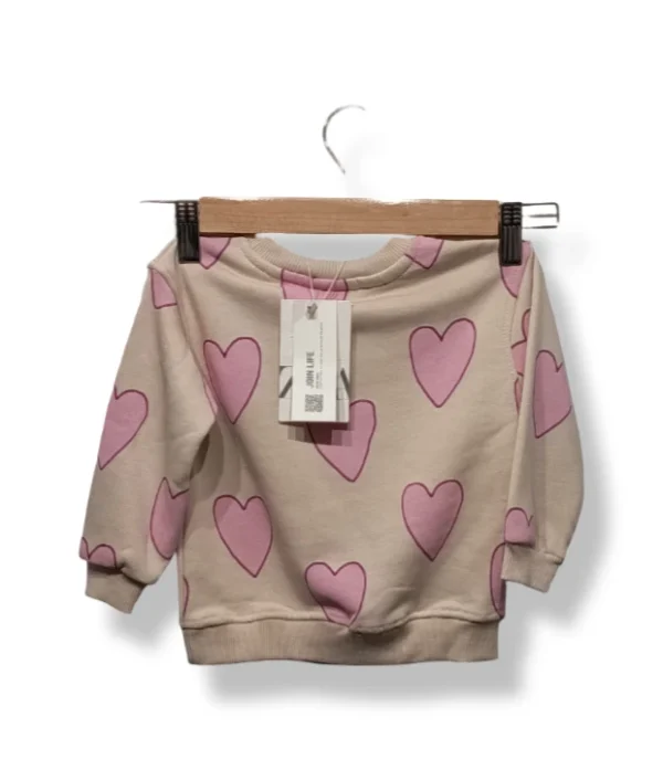 pixelcut-export-1754058963430 Polerón corazones Zara bebé - Talla 9-12 meses