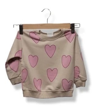 pixelcut-export-1754059000035 Polerón corazones Zara bebé - Talla 9-12 meses