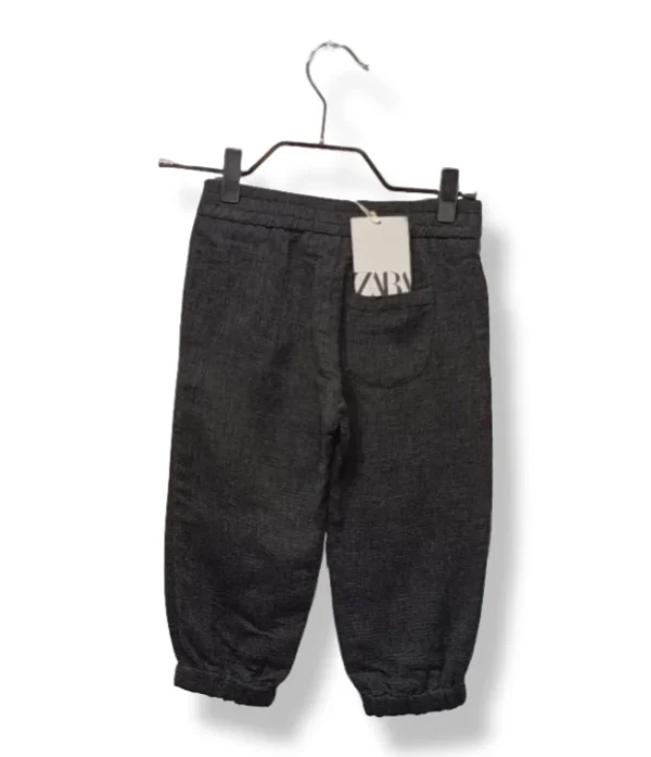 pixelcut-export-1754059410444 Pantalón jogger denim Zara niña - Talla 2-3 años