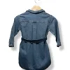 Vestido camisero denim Zara niña, con cinturón, talla 4- 5 años