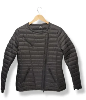 pixelcut-export-1754285647353 Parka puffer gris oscuro Deha 90% pluma (Talla S/M)
