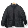 Parka acolchada negra con detalles en tejido - Collection Talla L/XL
