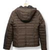 Parka de pluma acolchada café con gorro Marc O’Polo – Talla M