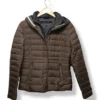 Parka de pluma acolchada café con gorro Marc O’Polo – Talla M