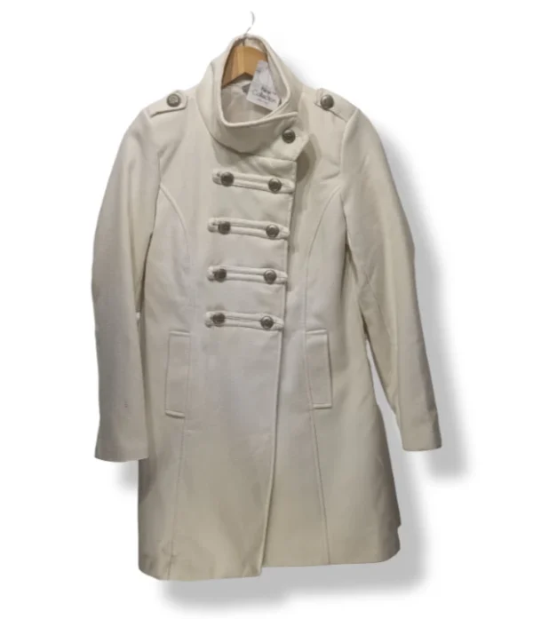 pixelcut-export-1754288321168 Abrigo blanco Made in Italy, talla S (nuevo)