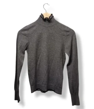 pixelcut-export-1756359246906 Sweater cuello alto Sfera, gris, talla S