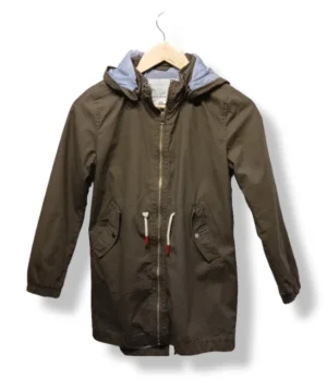 pixelcut-export-1756360351083 Chaqueta parka H&M verde oliva niño talla 9-10 años