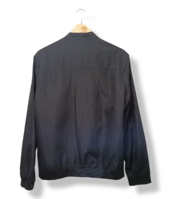 Chaqueta negra cuello mao 2XL