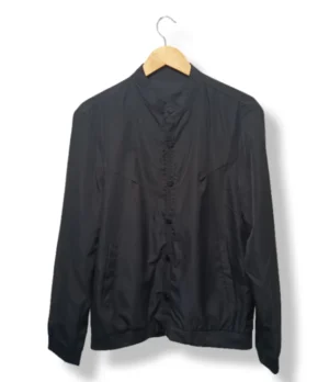 Chaqueta negra cuello mao 2XL