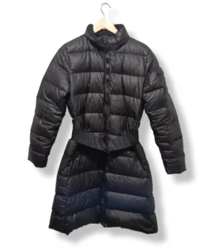 Parka larga Moncler negra