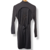 Vestido Shein Negro Espalda Abierta con Argolla — Talla S