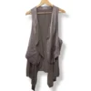 Chaleco sin mangas Riu gris fluido Talla M