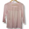 Polera rosa con encaje frontal Sparkle Canada